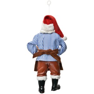 Clayre & Eef Décoration Suspendue Père Noël 10x6x17 cm