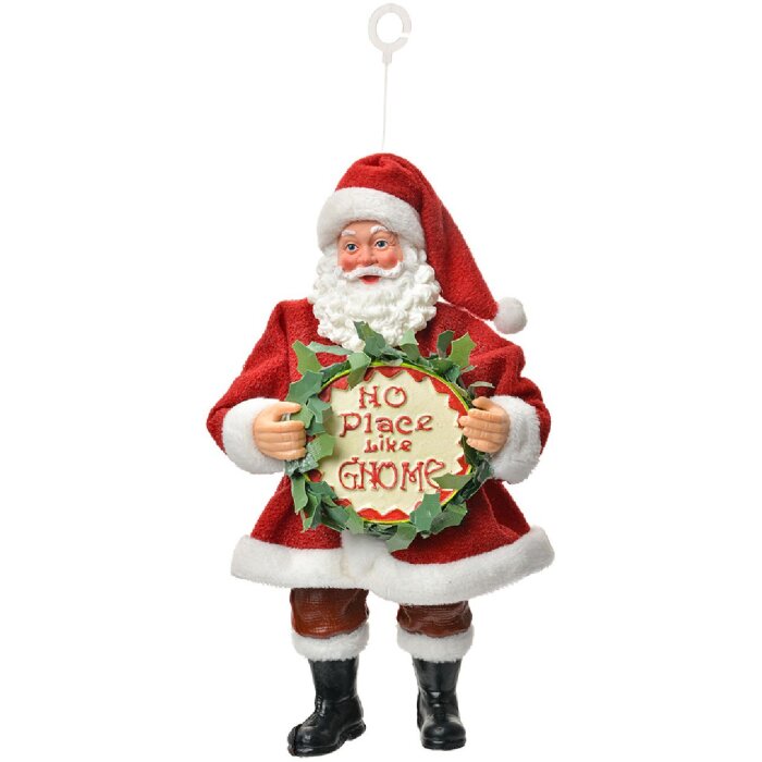 Décoration suspendue Père Noël Clayre & Eef 10x6x17 cm
