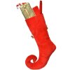 Chaussette de Noël décorative Rouge-Or Clayre & Eef