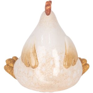 Clayre & Eef Poulet Décoratif Beige & Brun 18x14x17 cm