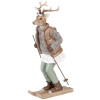 Décoration Cerf Clayre & Eef 16x11x31 cm Braun & Grau
