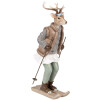Décoration Cerf Clayre & Eef 16x11x31 cm Braun & Grau
