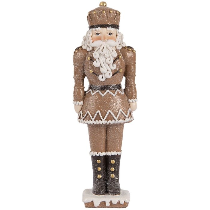 Cassecnoisette décoratif Clayre & Eef 6PR5532 Braun und Weiß