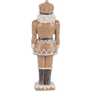 Cassecnoisette décoratif Clayre & Eef 6PR5532 Braun und Weiß