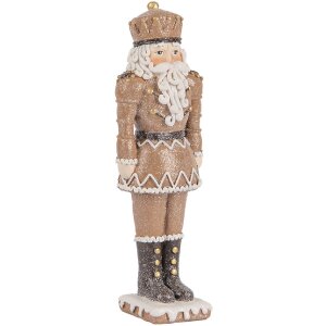 Cassecnoisette décoratif Clayre & Eef 6PR5532 Braun und Weiß