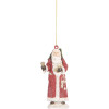 Clayre & Eef Décoration Suspension Père Noël 5x3x11 cm