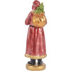 Décoration Père Noël Clayre & Eef 6PR5534 Rouge et Doré