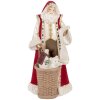 Décoration Père Noël Clayre & Eef 6PR5536 Beige Rouge 15x14x29 cm