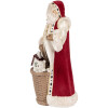 Décoration Père Noël Clayre & Eef 6PR5536 Beige Rouge 15x14x29 cm