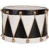 Clayre & Eef 6Y5806 Ensemble de 2 Tambours Décoratifs Ø 40x25 / Ø 26x17 cm