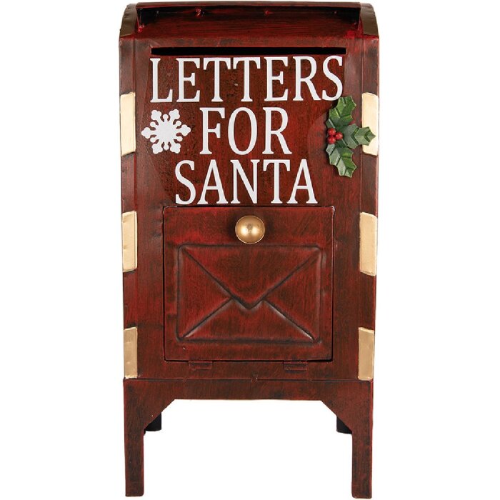 Boîte aux lettres Clayre & Eef 6Y5807 Rouge 27x21x53 cm