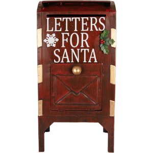 Boîte aux lettres Clayre & Eef 6Y5807 Rouge 27x21x53 cm