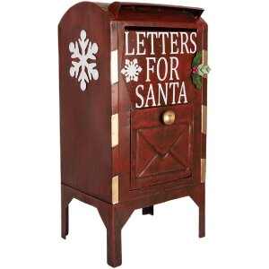 Boîte aux lettres Clayre & Eef 6Y5807 Rouge 27x21x53 cm