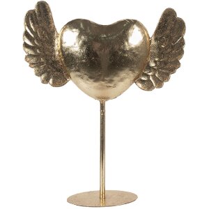 Coeur Décoratif Clayre & Eef 6Y5862 38x11x47 cm Or