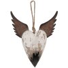 Clayre & Eef Décoration Suspendue Coeur 17x3x20 cm