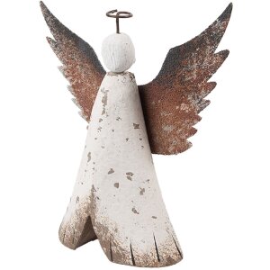 Clayre & Eef 6H2416M Ange Décoratif 14x4x15 cm