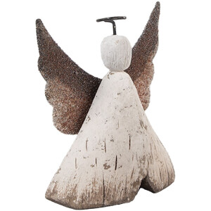 Ange Décoratif Clayre & Eef 8x3x9 cm Bois et Fer