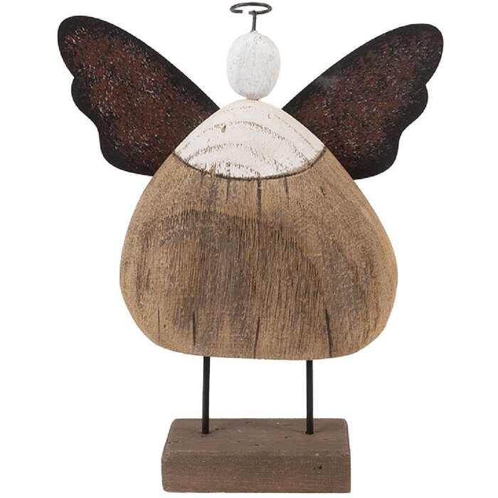 Ange Décoratif Clayre & Eef 6H2417L 20x6x25 cm Bois et Fer