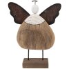 Ange Décoratif Clayre & Eef 6H2417L 20x6x25 cm Bois et Fer
