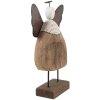 Ange Décoratif Clayre & Eef 6H2417L 20x6x25 cm Bois et Fer