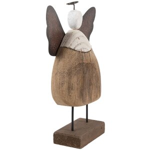 Décoration Ange Clayre & Eef 13x5x19 cm Marron Blanc