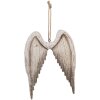 Clayre & Eef 6H2423 Décoration Suspendue Ailes Blanc Marron