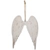 Clayre & Eef 6H2423 Décoration Suspendue Ailes Blanc Marron