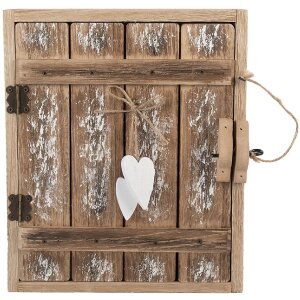 Clayre & Eef Porte-clés 24x7x30 cm bois et fer campagne
