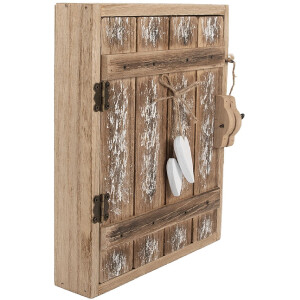 Clayre & Eef Porte-clés 24x7x30 cm bois et fer campagne