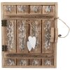 Clayre & Eef Porte-clés 24x7x30 cm bois et fer campagne