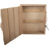 Clayre & Eef Porte-clés 24x7x30 cm bois et fer campagne