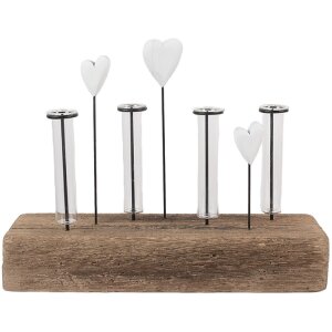 Clayre & Eef 6H2432 Porte-vases avec Vases 30x9x23 cm