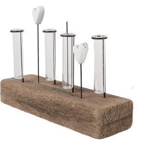 Clayre & Eef 6H2432 Porte-vases avec Vases 30x9x23 cm