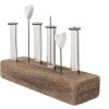 Clayre & Eef 6H2432 Porte-vases avec Vases 30x9x23 cm