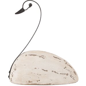Clayre & Eef Cygne Décoratif 17x8x19 cm