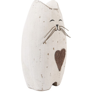 Clayre & Eef Décoration Chat 8x6x14 cm Bois