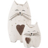 Clayre & Eef Décoration Chat 8x6x14 cm Bois