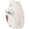 Clayre & Eef Décoration Chat en Bois 6x4x7 cm