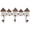 Clayre & Eef 6H2436 Porte-manteau mural 38x8x19 cm bois et fer