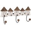 Clayre & Eef 6H2436 Porte-manteau mural 38x8x19 cm bois et fer