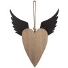 Décoration Suspendue Coeur Clayre & Eef 25x4x30 cm