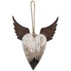 Clayre & Eef Décoration Suspendue Cœur 18x3x22 cm