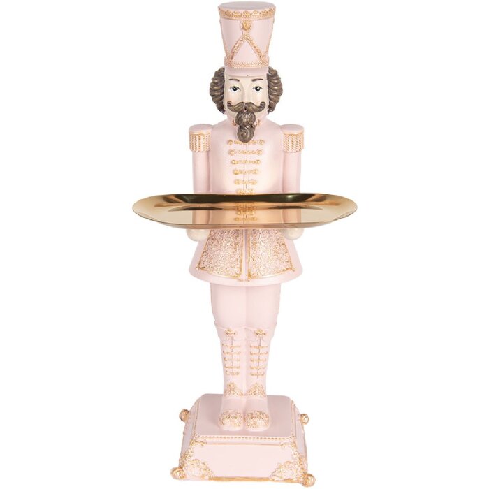 Clayre & Eef 6PR5368 Décoration Casse-noisette Rose 18x17x40 cm
