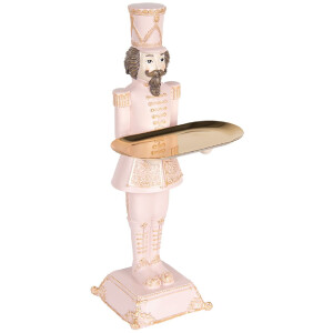 Clayre & Eef 6PR5368 Décoration Casse-noisette Rose 18x17x40 cm