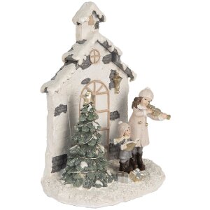 Clayre & Eef 6PR5371 Décoration Enfant Sapin LED 16x9x21 cm