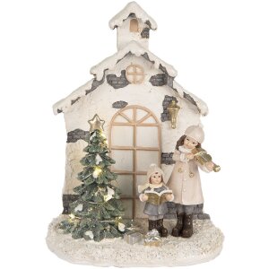 Clayre & Eef 6PR5371 Décoration Enfant Sapin LED 16x9x21 cm