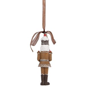 Décoration suspendue casse-noisette Clayre & Eef 4x2x13 cm