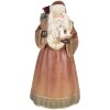 Clayre & Eef Décoration Père Noël Rot et Gold