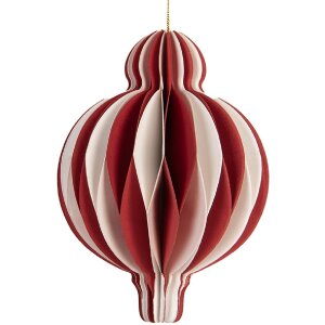 Boule de Noël en Papier Rot-Weiß Clayre &...