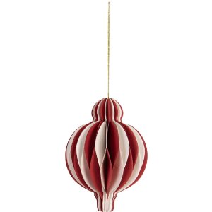 Boule de Noël en Papier Rot-Weiß Clayre &...